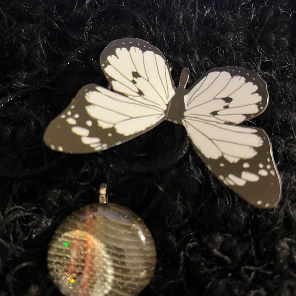 Rare Unique Vintage Marble Glass Boho One of a Kind Handmade Necklace - Picture 10 of 16